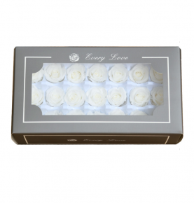 Organic Rose Head 2-3cm Party Wedding Home Decoration White Preserved Flower Bud