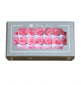 Sweet Pink Eternal Roses Preserved Flower Valentine's Day Infinity Dried Rose Buds