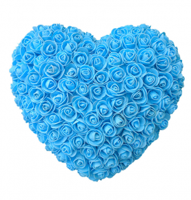 Unique Artificial Flowers Rose Gift Peach Shaped PE Foam Rose Hearts for Christmas