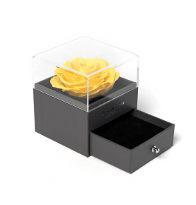 Yellow Infinity Rose Wholesale Eternal Flowers In Jewllery Preserved Flowers