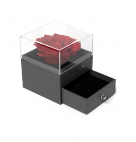 Handmade Forever Blossom Eternal Rose Preserved Flower Jewelry Gift Box
