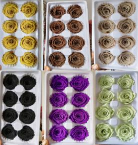  Valentine's Day 4-5 Cm Forever Rose Flower Eternal Rose Flower Preserved Rose Flower Heads