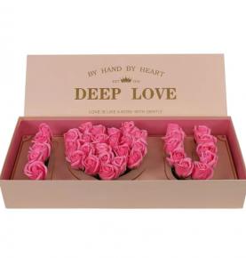 Rose Flower Surprise Box Wholesale I Love You Shape Preserved Flower Gifts Box