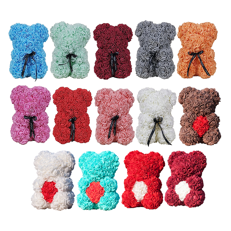 Teddy Bear With Heart, Promotional Rose Bear, Rose Teddy Bear With Gift Box details.png