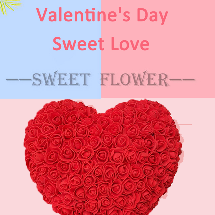 Foam <a href=https://tsmpreservedflower.com/Preserved-Rose-Head.html target='_blank'>roses</a> Hearts, Rose Heart, Rose Flower Heart 12.png