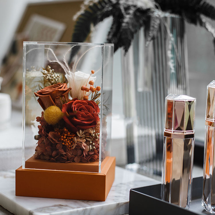 Flower Boxes For Bouquets, <a href=https://tsmpreservedflower.com/flower-packaging.html target='_blank'>Flower Box</a>es Flower Packaging, Acrylic Rose Gift Box 7.jpg