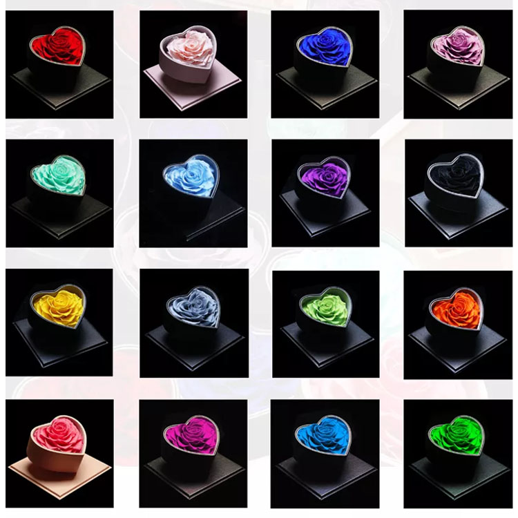Love Heart Shape Preserved Rose, High Quality Surprised Gifts Box, Heart Flower Gift Box 11.jpg